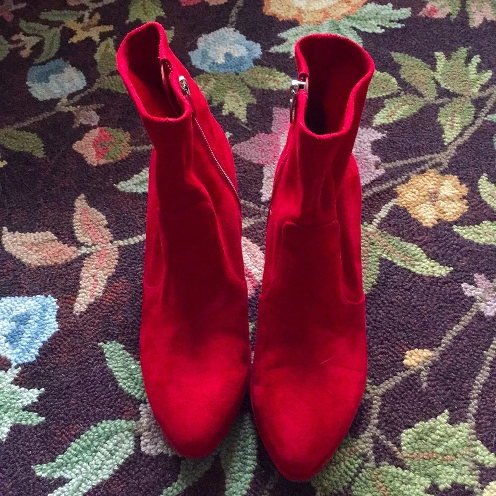 Marc Fisher Red Booties